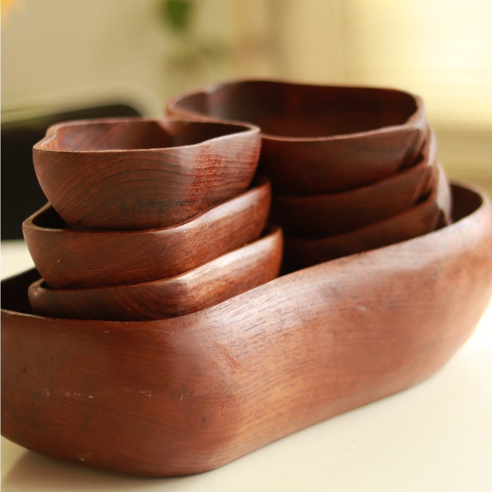 Handmade Wooden Bowl Set
